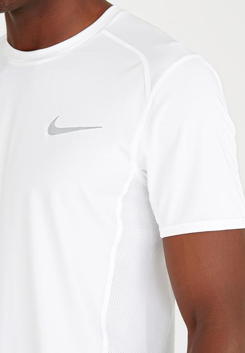 Nike - Nike Dry Miler Running Top White