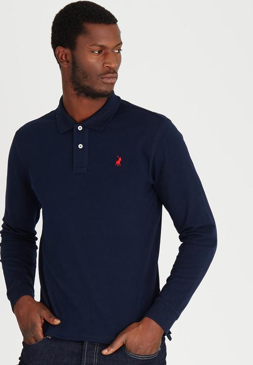 POLO - Pique Long Sleeve Golfer Navy