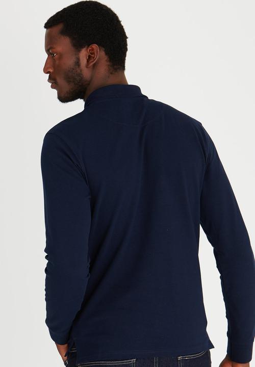 POLO - Pique Long Sleeve Golfer Navy