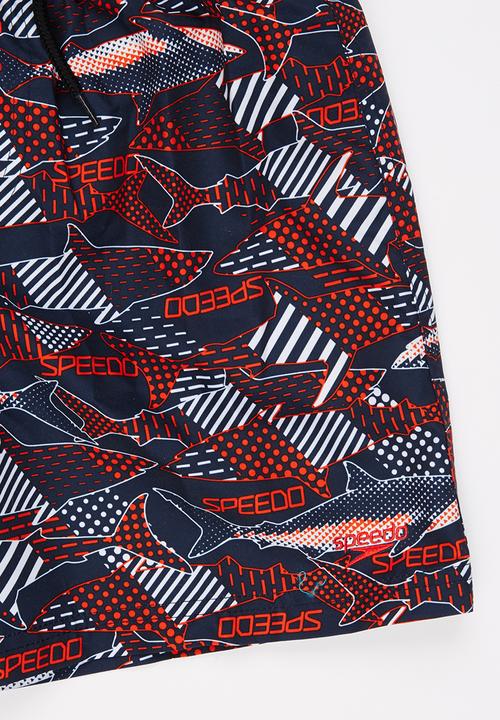 SPEEDO - Print Leisure 15 Watershorts Navy