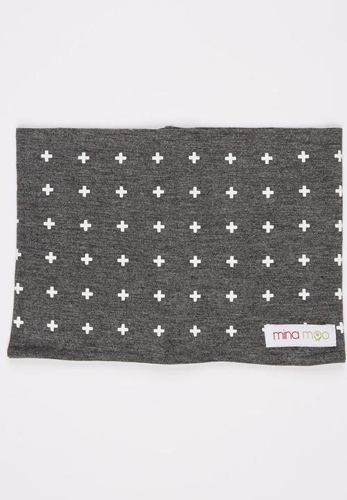 Mina Moo - Swiss Cross Snoodi Grey