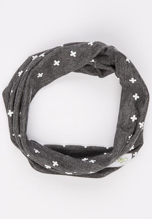 Mina Moo - Swiss Cross Snoodi Grey