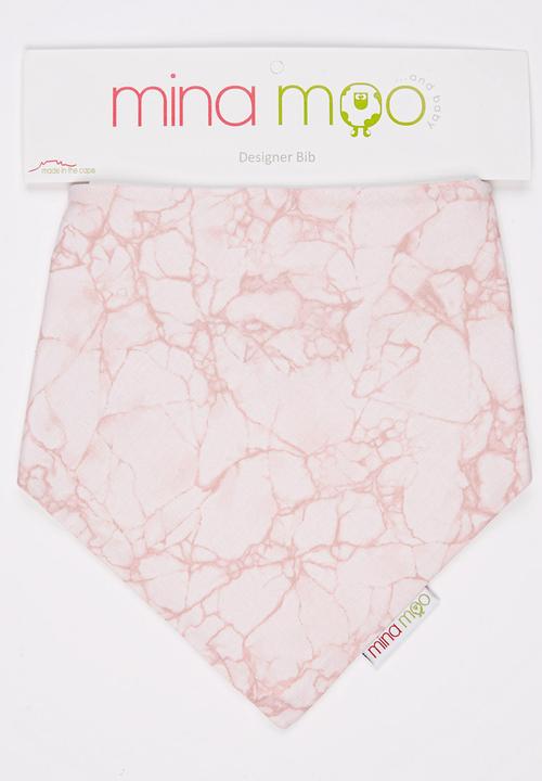 Mina Moo - Rose Marble Bib Mid Pink