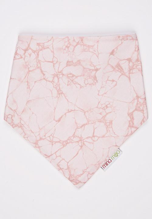Mina Moo - Rose Marble Bib Mid Pink