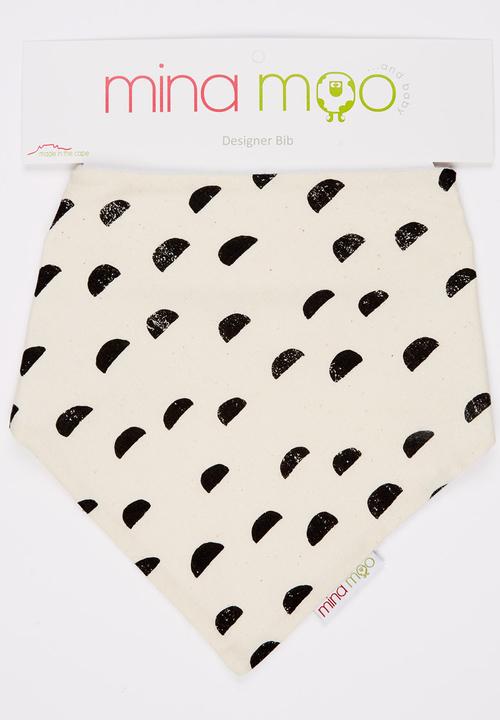 Mina Moo - Moon Print Bib Cream