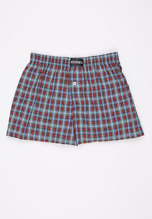Jockey - 1 PK  Boys Woven Boxer Multi-colour