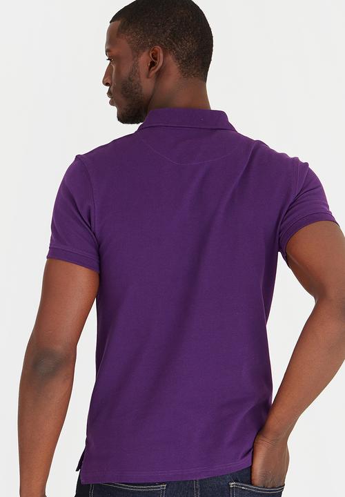 POLO - Classic Stretch Short Sleeve Golfer Dark Purple