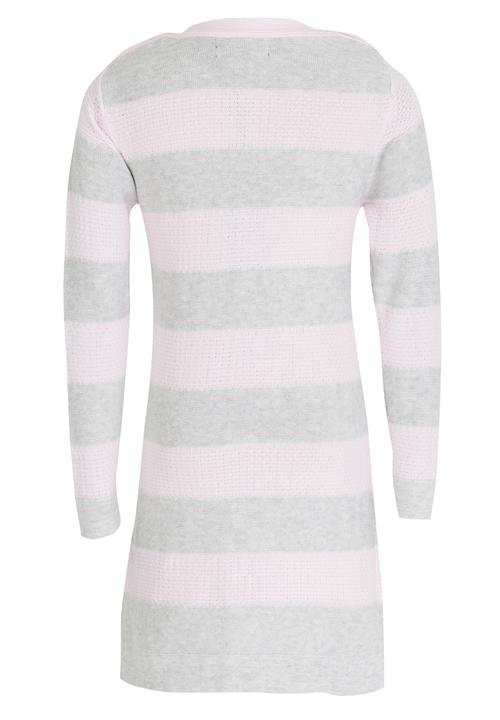 POLO - Nicola Ls Stripe Knit Dress Grey