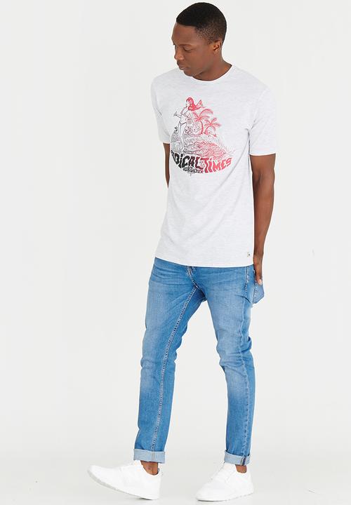 Quiksilver - Printed Fashion Fit Tee White
