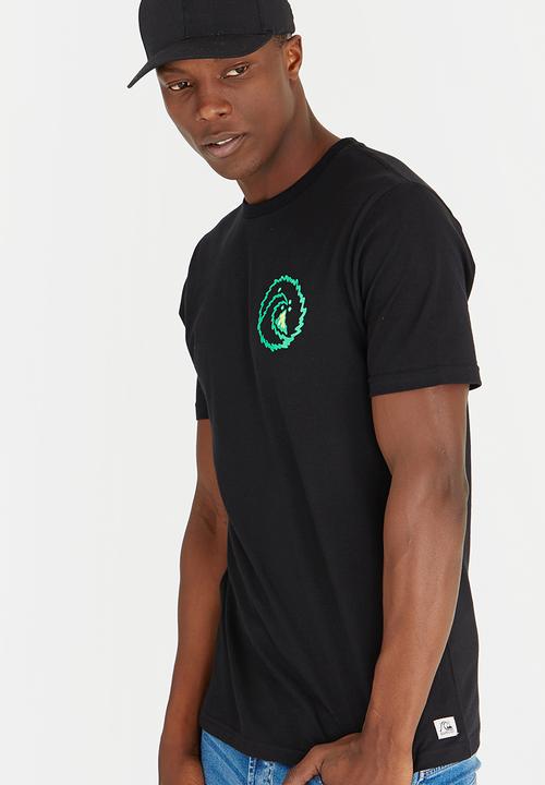 Quiksilver - Printed Fashion Fit Ctton Tee Black