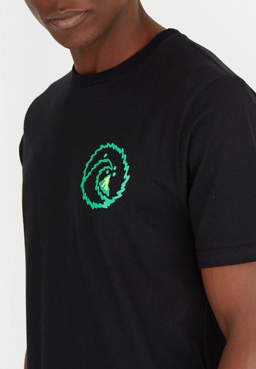 Quiksilver - Printed Fashion Fit Ctton Tee Black