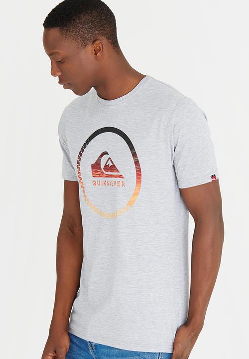 Quiksilver - Chest Printed Fashion Fit Tee Grey