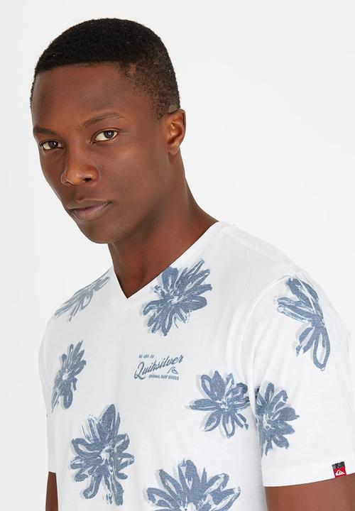 Quiksilver - All Over Print Fashion Fit Tee White