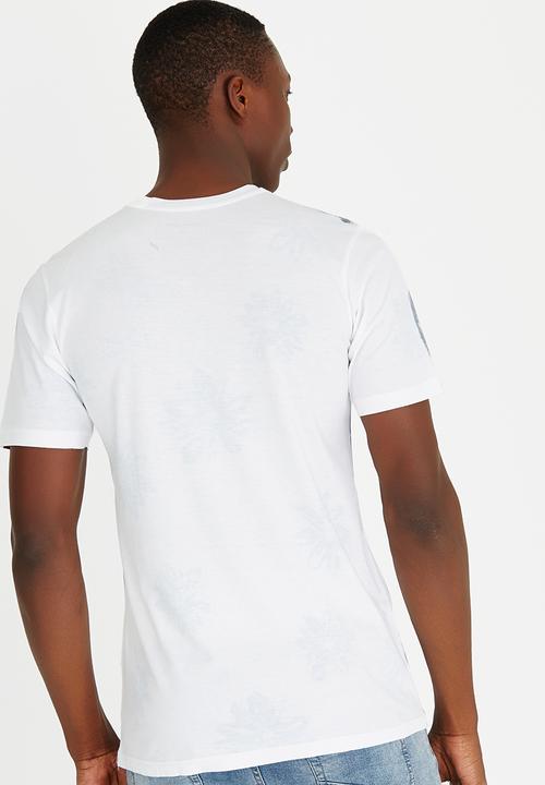 Quiksilver - All Over Print Fashion Fit Tee White