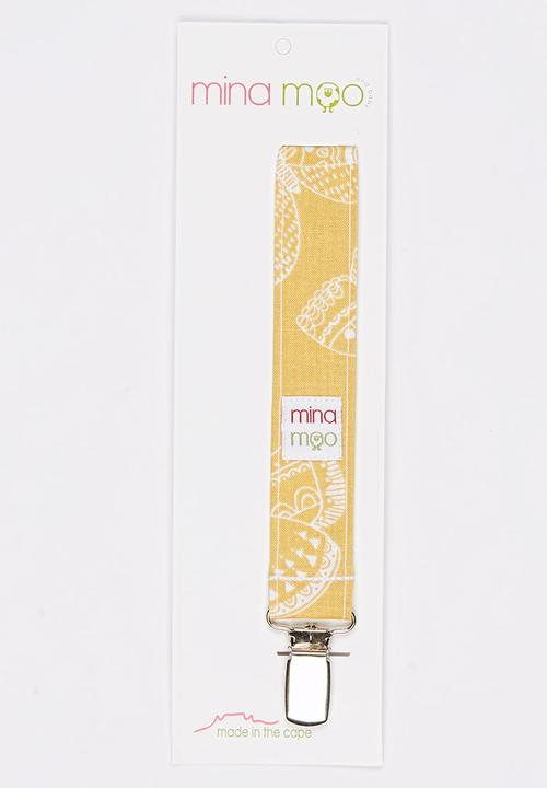 Mina Moo - Butterflies Dummy Clip Yellow