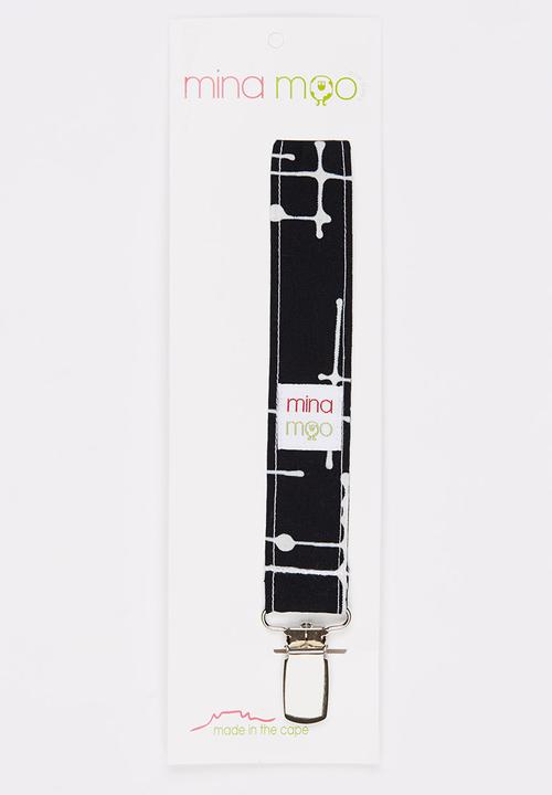 Mina Moo - Black Grid Dummy Clip Black and White