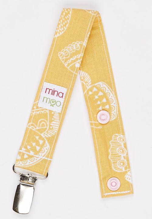Mina Moo - Butterflies Dummy Clip Yellow