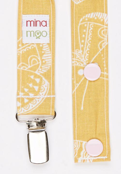 Mina Moo - Butterflies Dummy Clip Yellow