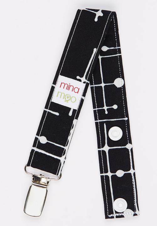 Mina Moo - Black Grid Dummy Clip Black and White