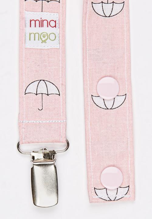 Mina Moo - Umbrella bib Mid Pink