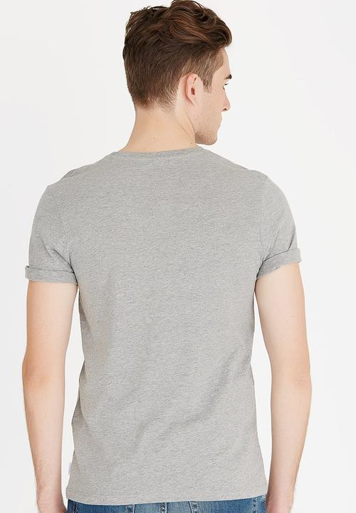 Jack & Jones - Newport Crew Neck Tee Grey Melange