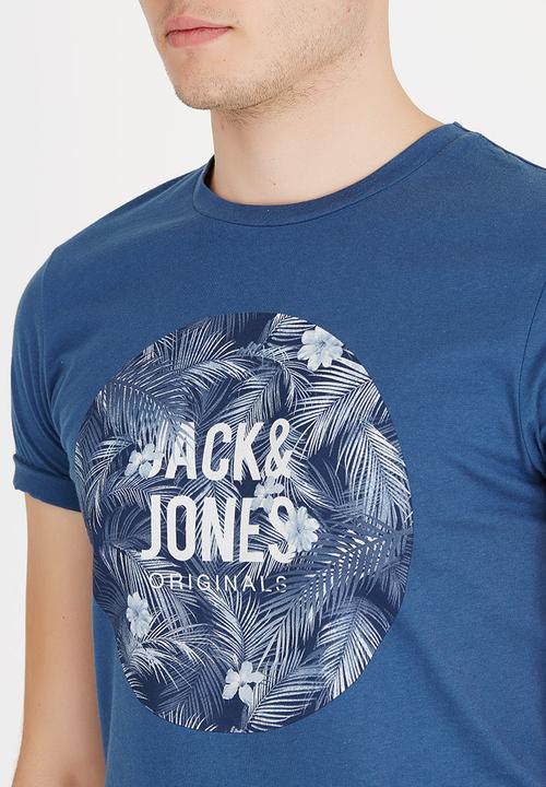 Jack & Jones - Newport Crew Neck Tee Blue