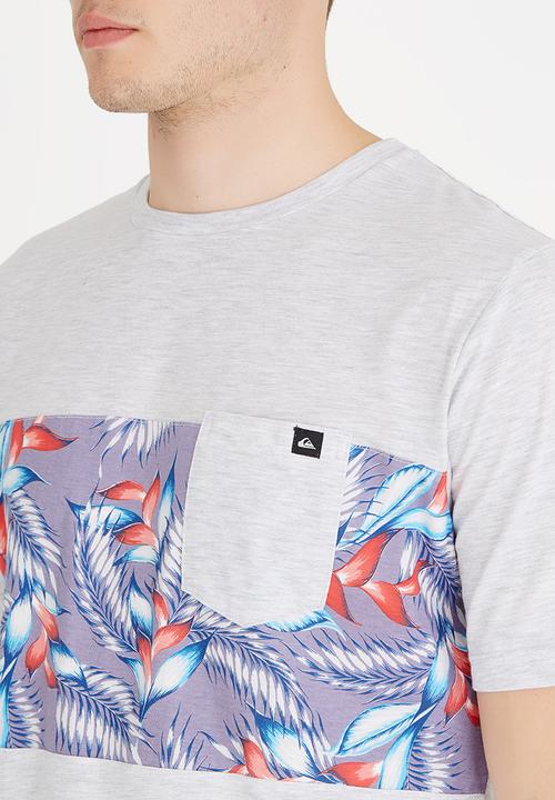 Quiksilver - Fashion Fit Cotton Pocket Tee Grey