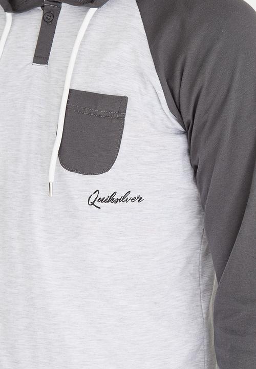 Quiksilver - Hooded Pocket Tee Pale Grey