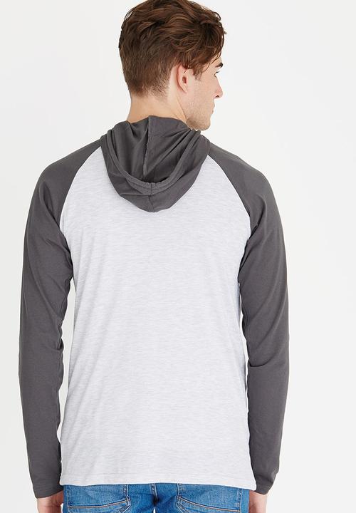 Quiksilver - Hooded Pocket Tee Pale Grey