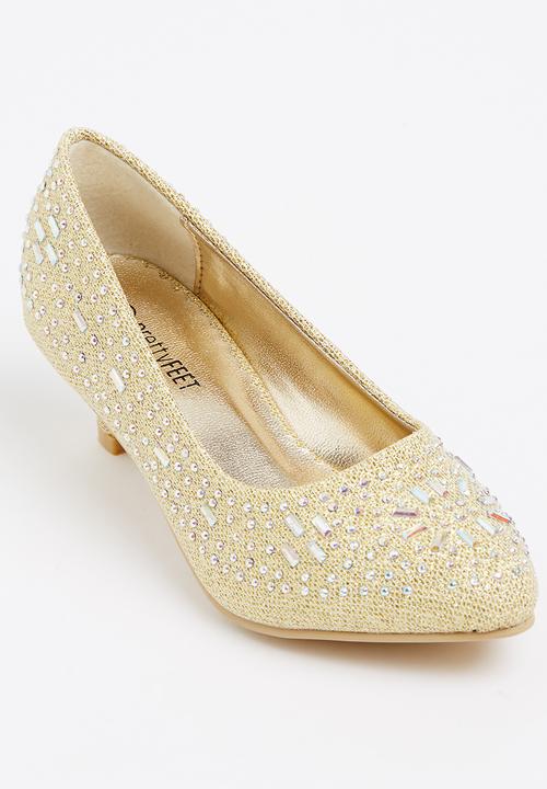 Jumbo - Girls Kitten Heel Gold