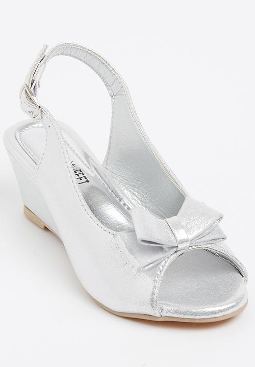 Jumbo - Girls Peep Toe Silver