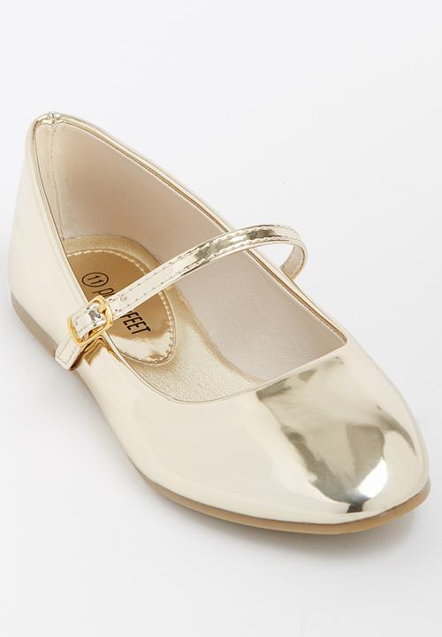 Jumbo - Girls Metalic Pump Gold