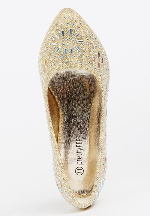 Jumbo - Girls Kitten Heel Gold