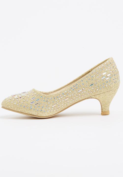Jumbo - Girls Kitten Heel Gold