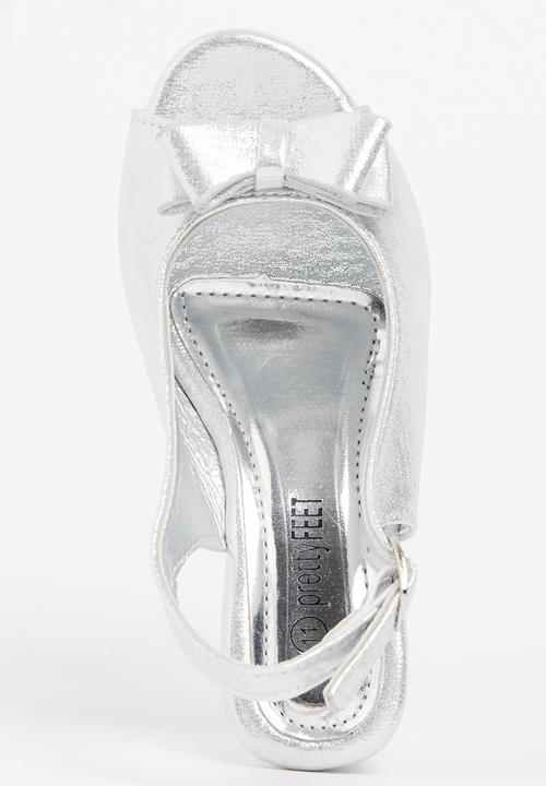 Jumbo - Girls Peep Toe Silver