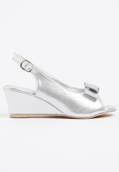 Jumbo - Girls Peep Toe Silver