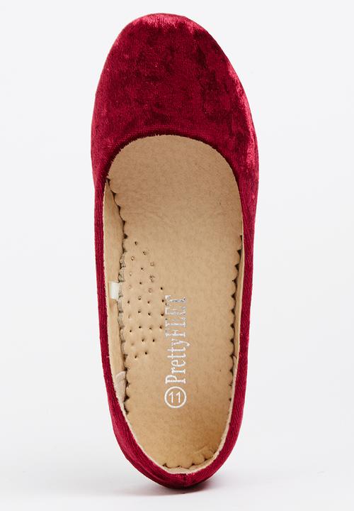 Jumbo - Girls Suede Pump Maroon