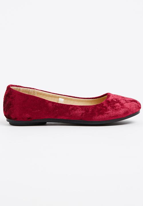 Jumbo - Girls Suede Pump Maroon