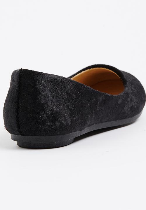 Jumbo - Girls Suede Pump Black
