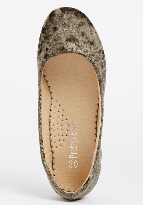 Jumbo - Girls Suede Pump Khaki Green