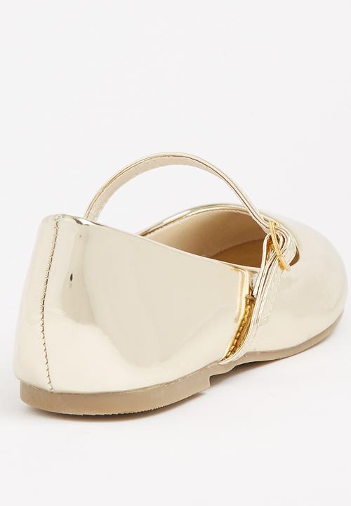 Jumbo - Girls Metalic Pump Gold