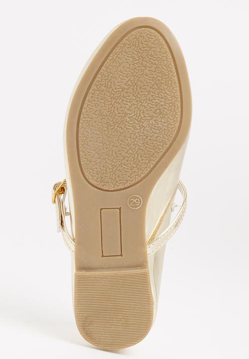 Jumbo - Girls Metalic Pump Gold