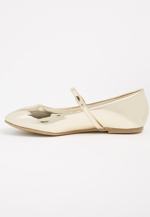 Jumbo - Girls Metalic Pump Gold