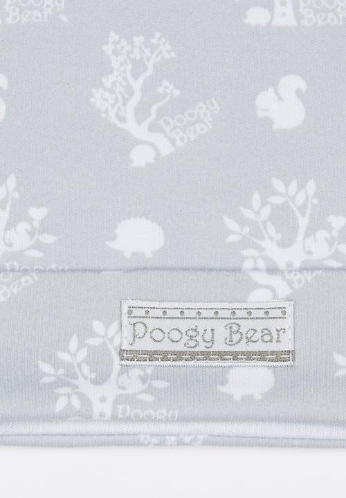 Poogy Bear - Woodlands Top Knot Beanie Grey