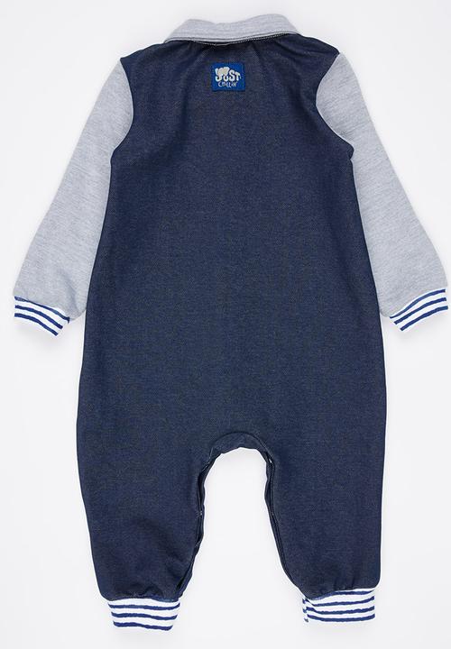 Just chillin - Boys Bodysuit Navy