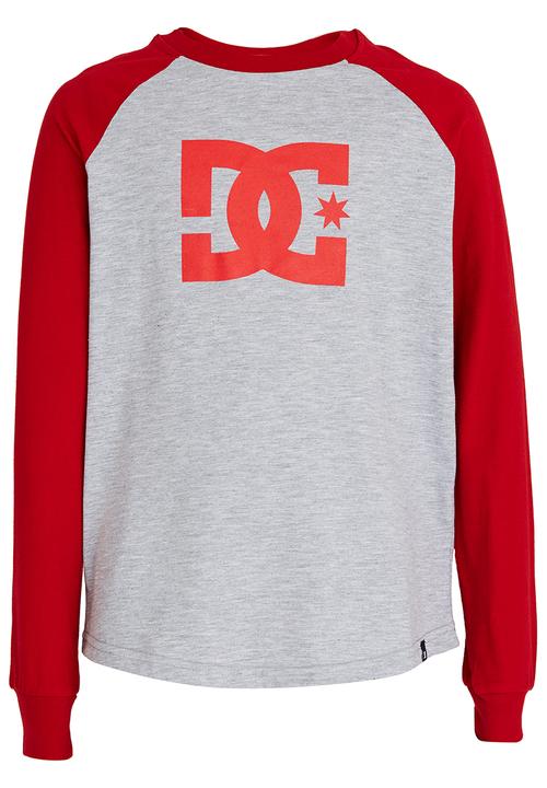 DC - Star Standard  Long Sleeve Boys   Tee Grey