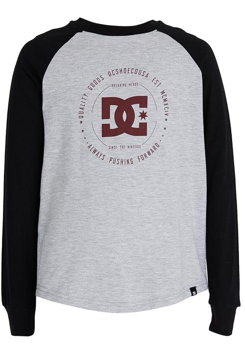 DC - Built Up  Boys Long Sleeve Tee Grey