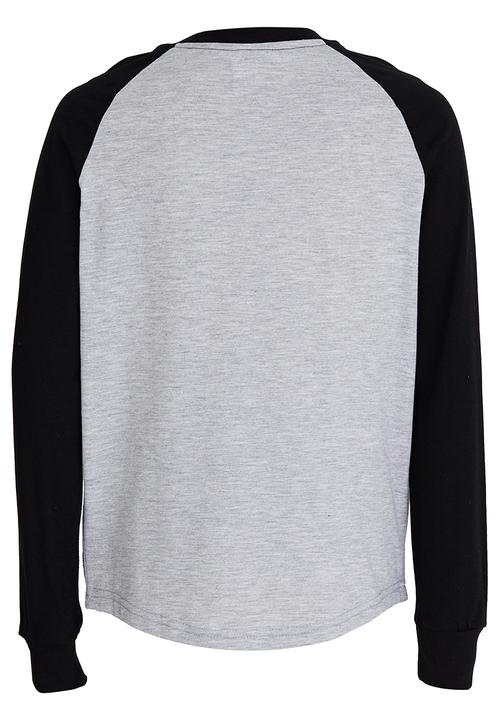 DC - Built Up  Boys Long Sleeve Tee Grey