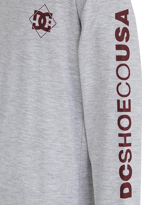 DC - Block Star Boys Long Sleeve Tee  Grey