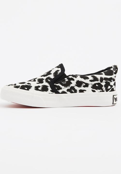 Pop Candy - Animal Print Loafer Black and White